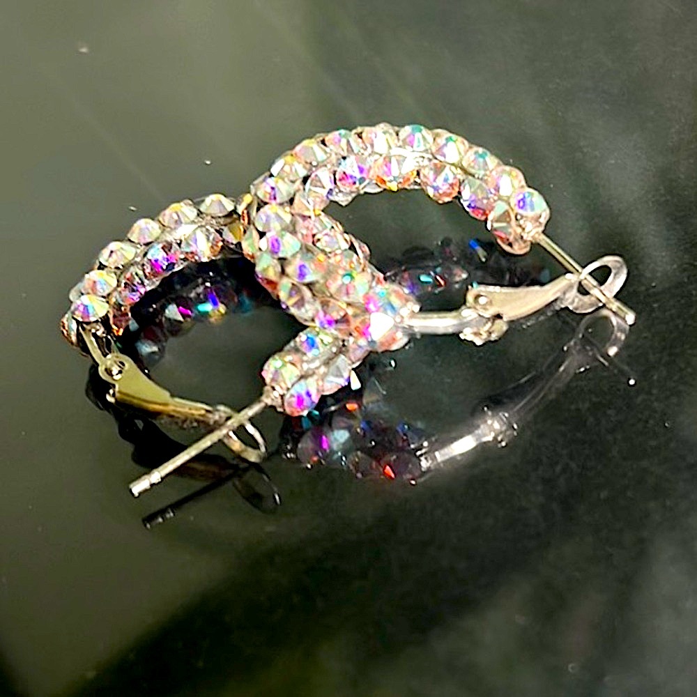 Swarovski Crystal Hoop Earrings
